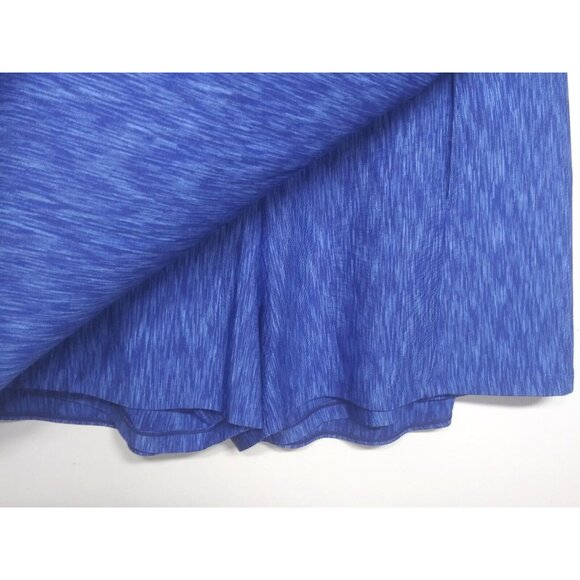 32e-saneryi Active Skort Size L Blue Damask Print Stretch Moisture Wick - Picture 3 of 6